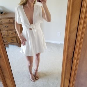 Flirty white dress